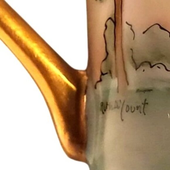 Vintage Hand Painted Porcelain Child's Cup Mug With Bunny Gift for Michael - Picture 5 of 11